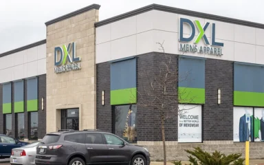 DXL men’s apparel storefront in Macomb County, Michigan.