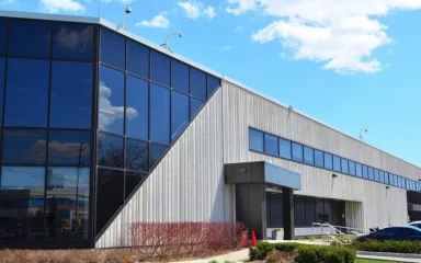 Exterior of a Digital Realty data center in Markham, Ontario, Canada.