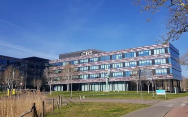 Statistics Netherlands (CBS) office building in Heerlen, Netherlands.