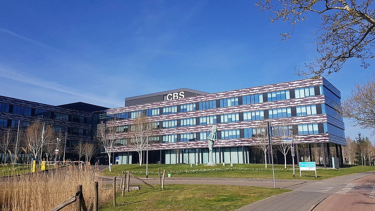 Statistics Netherlands (CBS) office building in Heerlen, Netherlands.