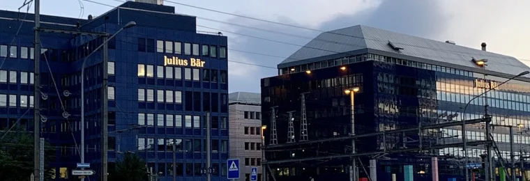 Julius Bär Bank building in Zürich, Switzerland.