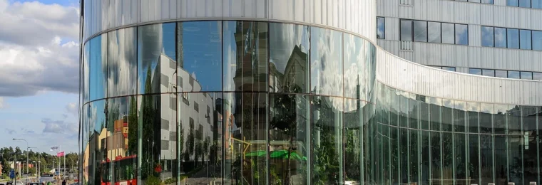 Ericsson headquarters building at Isafjord 1 in Kista, Stockholm.