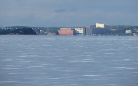 Google data center at the former Summa paper mill site in Hamina, Finland.