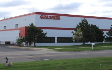 W.W. Grainger branch building in Ann Arbor, Michigan, with Grainger signage.