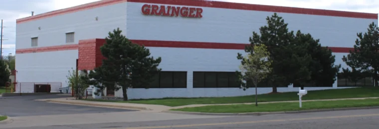 W.W. Grainger branch building in Ann Arbor, Michigan, with Grainger signage.
