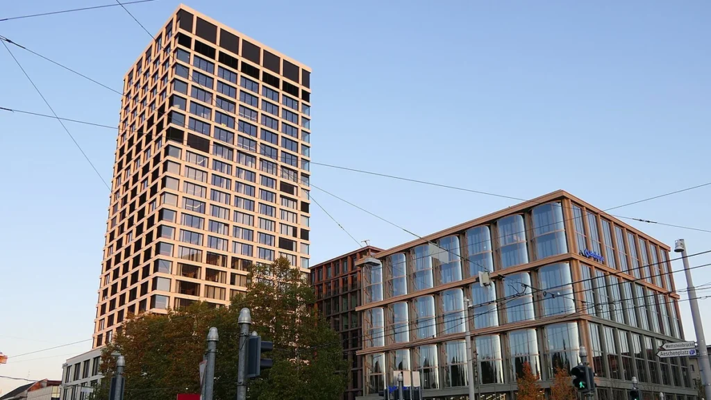 Baloise Park office complex in Basel, Switzerland.