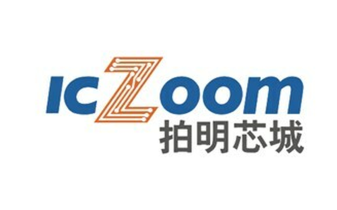 ICZOOM Group Inc. logo with blue lettering, an orange stylized Z and Chinese characters.