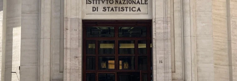 Entrance to ISTAT headquarters in Rome with the institute’s name above the doorway.