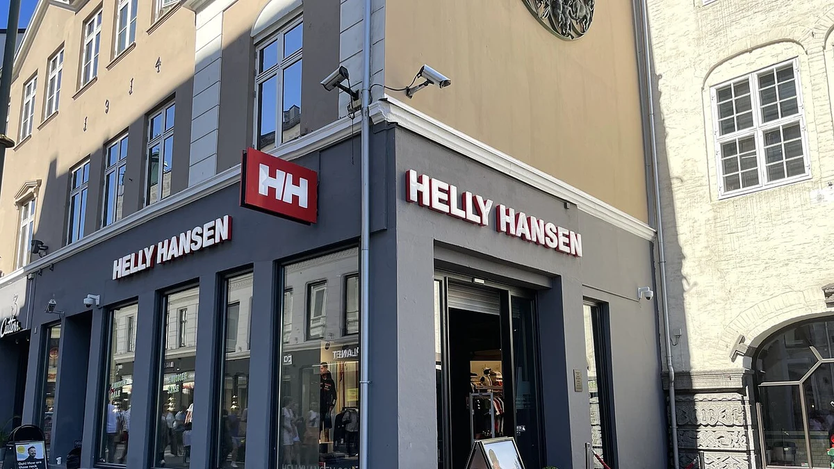 Helly Hansen flagship store on Karl Johans gate in Oslo, Norway.