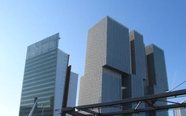 KPN Tower and De Rotterdam buildings in Rotterdam, the Netherlands.
