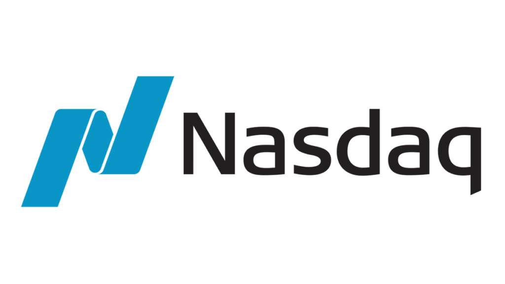 Nasdaq logo.