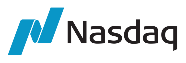 Nasdaq logo.