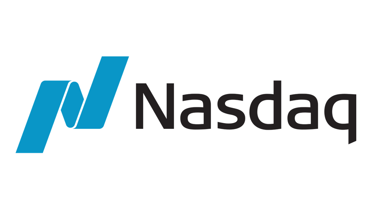 Nasdaq logo.