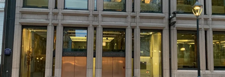 Norges Bank headquarters at Bankplassen 2 in Oslo.