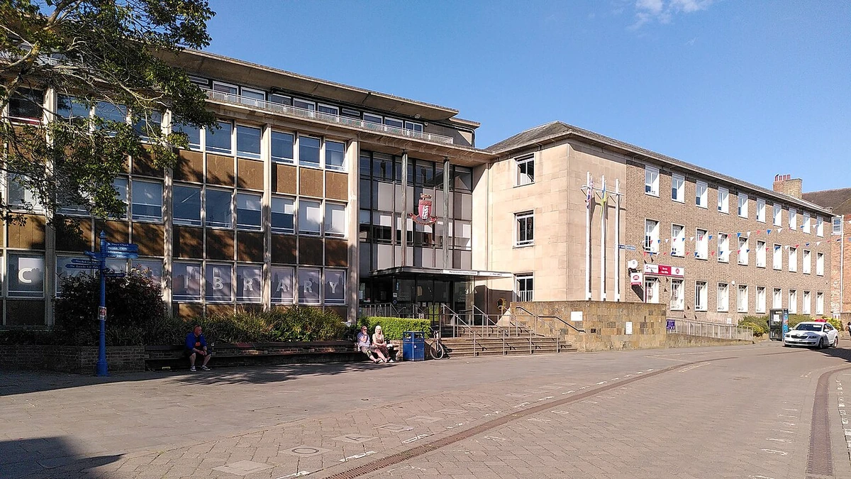 Shire Hall and Warwickshire County Council offices in Warwick.