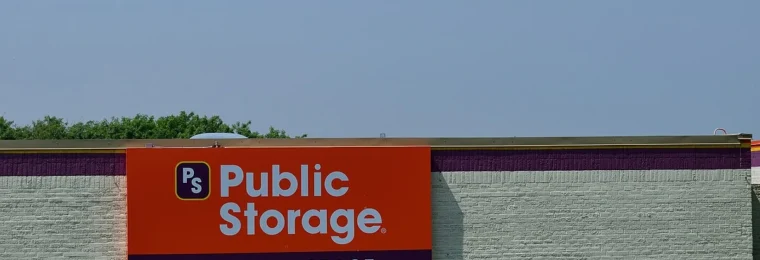 Public Storage facility sign in Scarborough, Toronto.