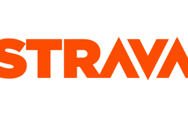 Orange Strava wordmark logo.