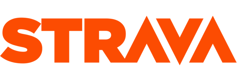 Orange Strava wordmark logo.