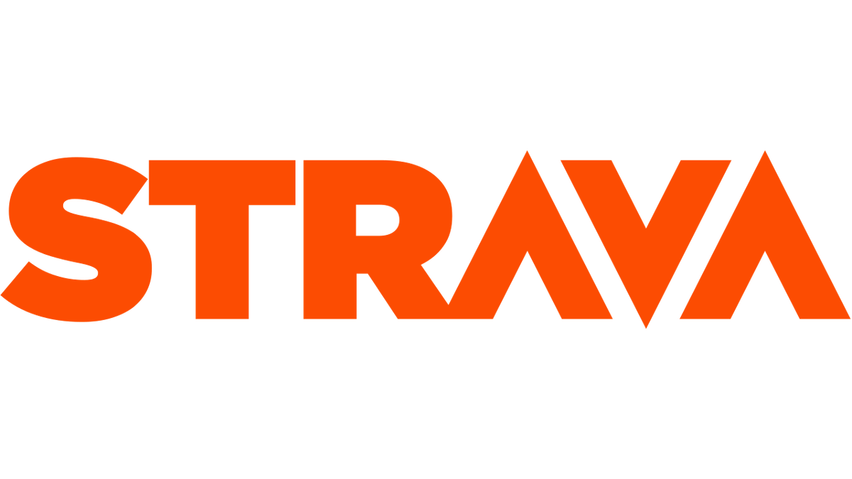 Orange Strava wordmark logo.