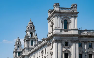 HM Treasury offices at Government Offices Great George Street in Whitehall, London.