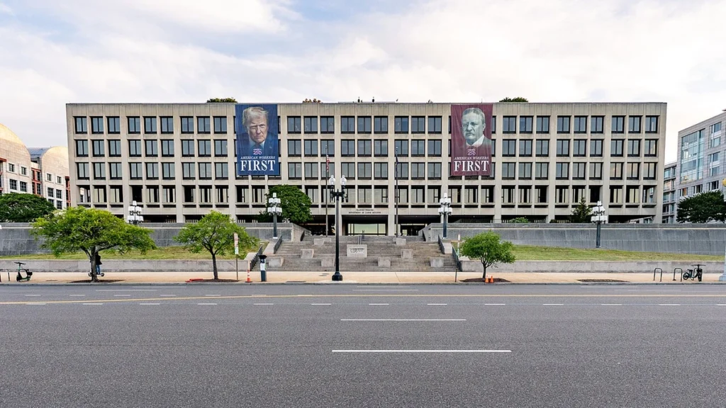 Frances Perkins Building, headquarters of the U.S. Department of Labor, in Washington, D.C.