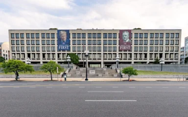 Frances Perkins Building, headquarters of the U.S. Department of Labor, in Washington, D.C.