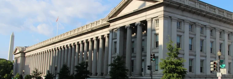United States Treasury Building in Washington, D.C.