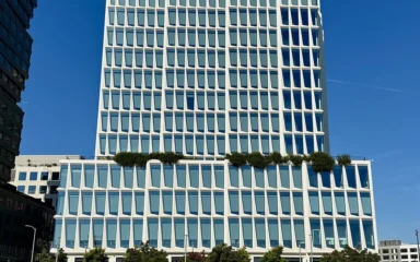 Visa headquarters building at Mission Rock in San Francisco.