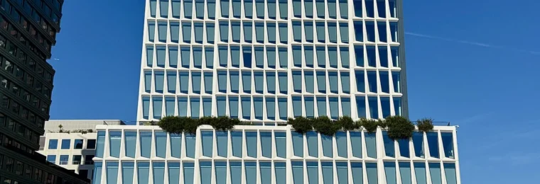 Visa headquarters building at Mission Rock in San Francisco.