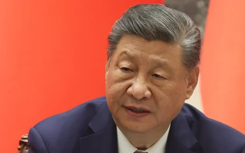 Chinese President Xi Jinping at a press conference in Beijing in May 2026.