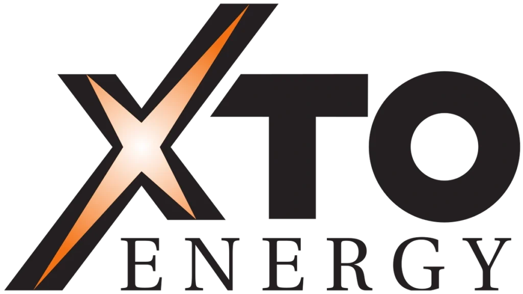 XTO Energy logo in black and orange.