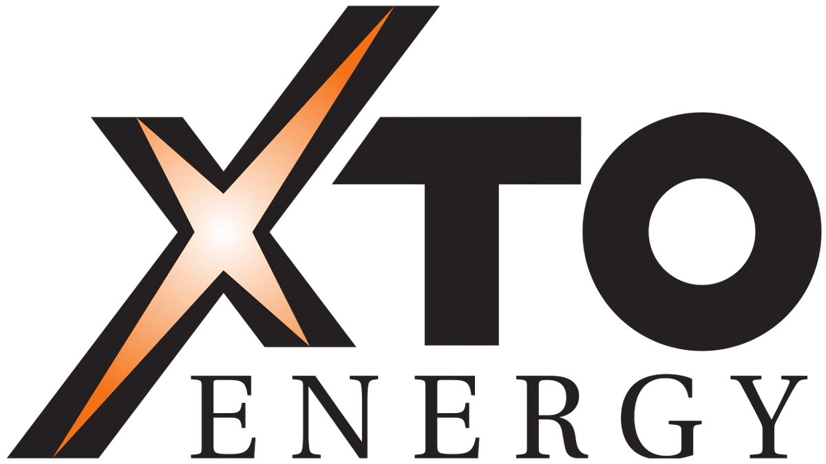 XTO Energy logo in black and orange.