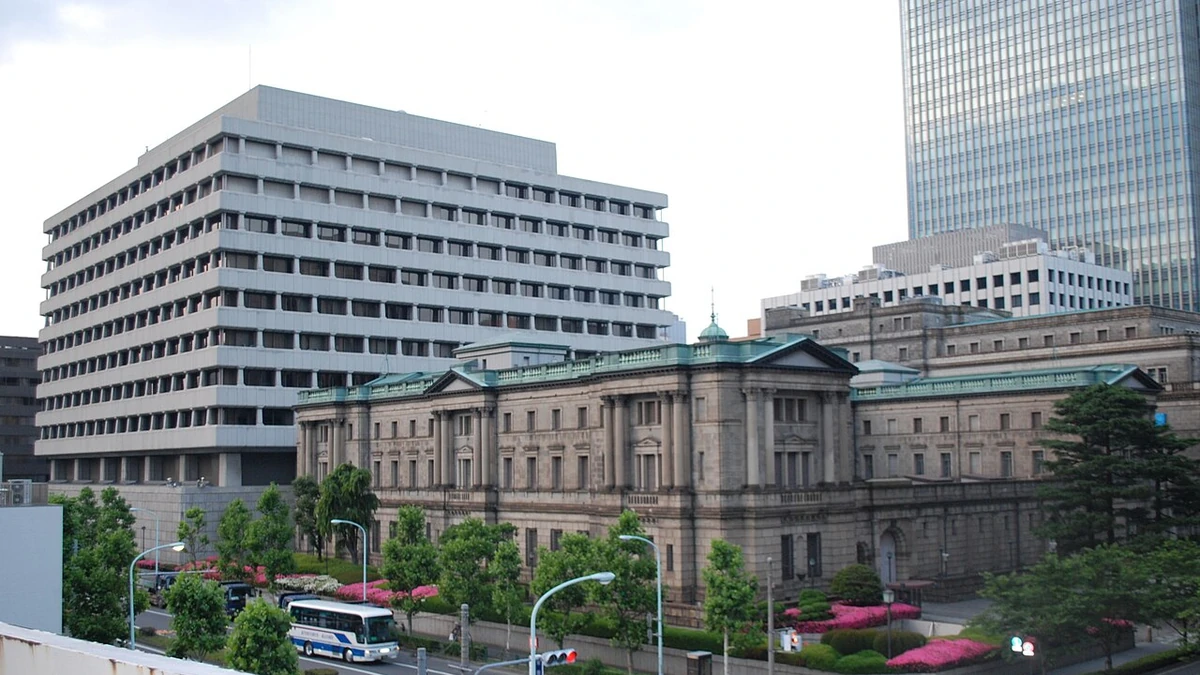 Bank of Japan Head Office in Chuo City, Tokyo.