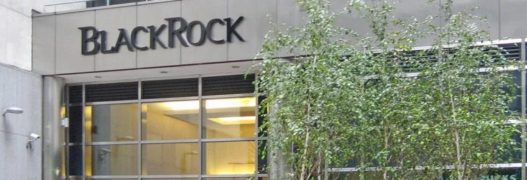 BlackRock name displayed over the entrance of its former New York office on East 51st Street.