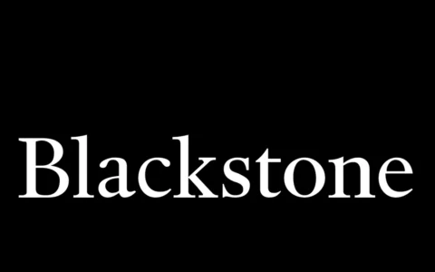 Blackstone wordmark in white letters centered against a black background.
