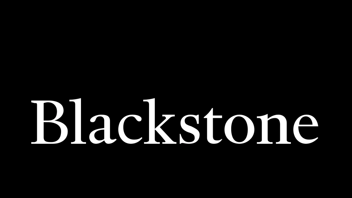 Blackstone wordmark in white letters centered against a black background.