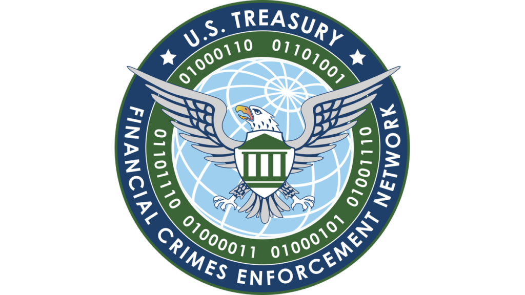 Financial Crimes Enforcement Network insignia.