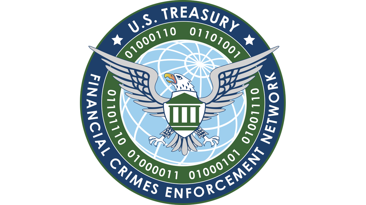 Financial Crimes Enforcement Network insignia.