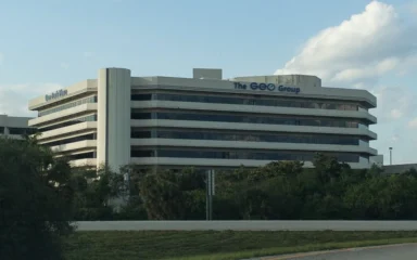 The GEO Group headquarters building in Boca Raton, Florida.