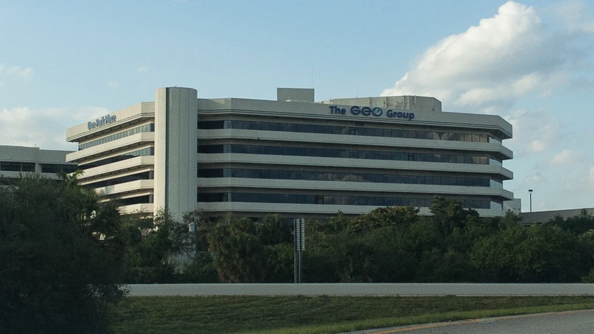 The GEO Group headquarters building in Boca Raton, Florida.