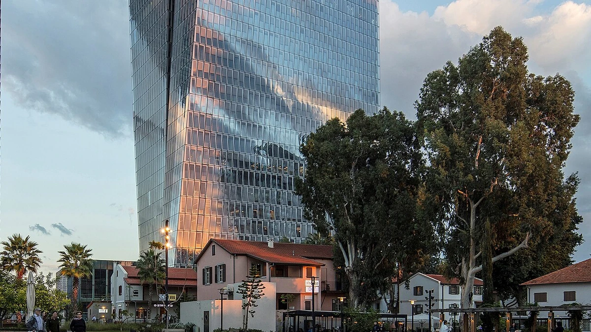 Azrieli Sarona Tower in Tel Aviv, where Pagaya lists its Tel Aviv office.