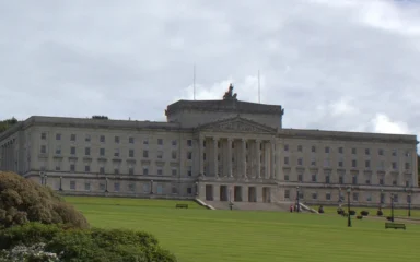 Parliament Buildings at Stormont in Belfast, Northern Ireland.