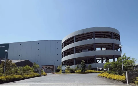 Entrance view of Prologis Park Ichikawa 2 logistics facility in Ichikawa, Chiba, Japan.