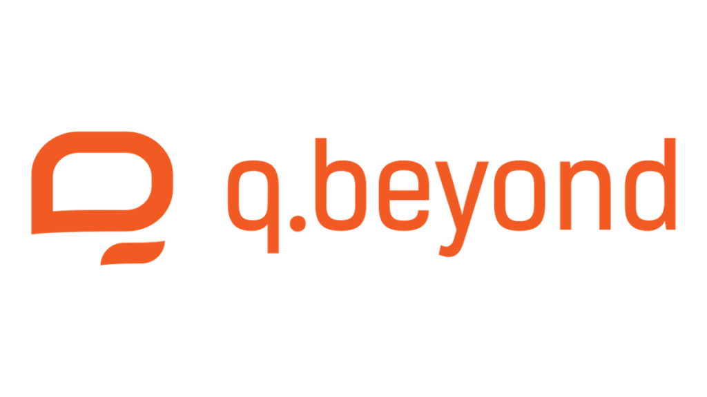 Orange q.beyond AG logo.