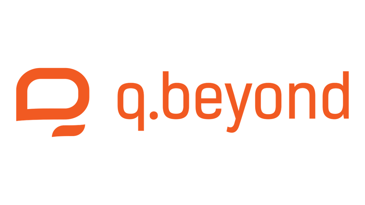 Orange q.beyond AG logo.
