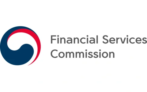 Emblem and English wordmark of South Korea’s Financial Services Commission on a white background.