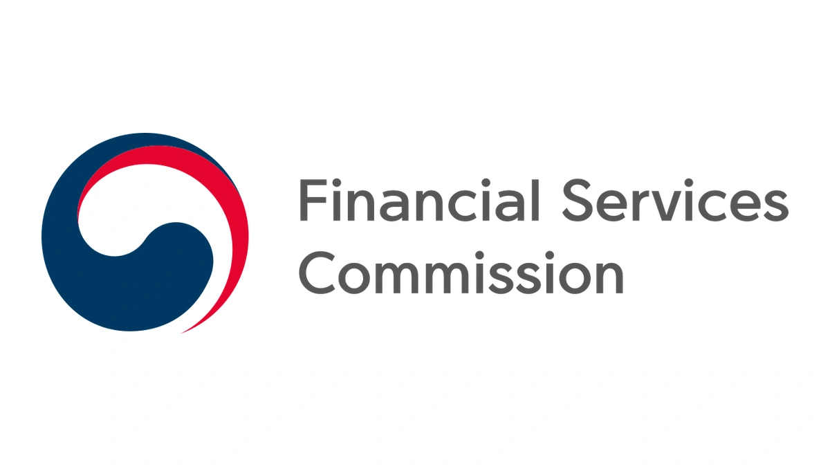 Emblem and English wordmark of South Korea’s Financial Services Commission on a white background.