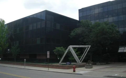 Exterior of the University of Michigan Institute for Social Research building in Ann Arbor, Michigan.
