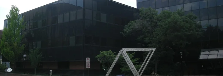 Exterior of the University of Michigan Institute for Social Research building in Ann Arbor, Michigan.